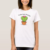 Cute Funny Cactus Heart Valentine's Day T-Shirt (Vorderseite)