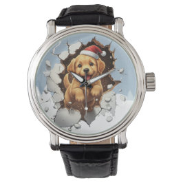 Cute Funny Christmas Doggy Armbanduhr