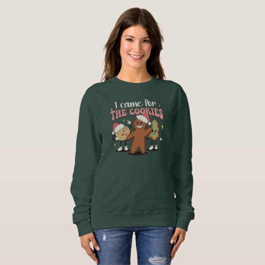 Cute & Funny Christmas Gingerbread Cookie Sweatshirt (Vorne ganz)