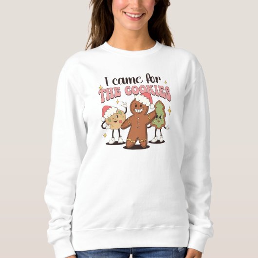 Cute & Funny Christmas Gingerbread Cookie Sweatshirt (Vorderseite)