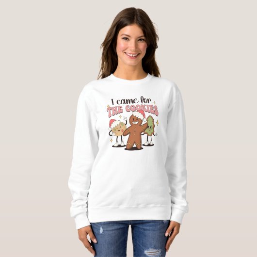 Cute & Funny Christmas Gingerbread Cookie Sweatshirt (Vorne ganz)