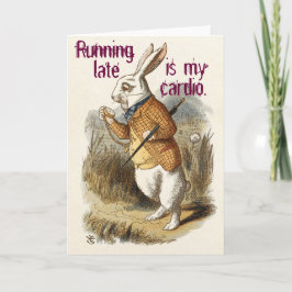 Cute Funny CUSTOMIZABLE Blank White Rabbit Karte