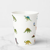 Cute Funny Dinosaur Birthday Party Paper Cups Pappbecher (Links)