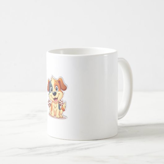 Cute & Funny Dog Mug Awesome Gift Kaffeetasse (VorderseiteRechts)