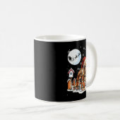 Cute Funny English Bulldog Christmas Lights Santa Kaffeetasse (VorderseiteRechts)