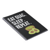 Cute Funny Guacamole Gifts Avocado Fiesta Healthy Notizblock (Rechte Seite)