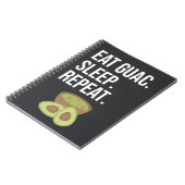 Cute Funny Guacamole Gifts Avocado Fiesta Healthy Notizblock (Linke Seite)