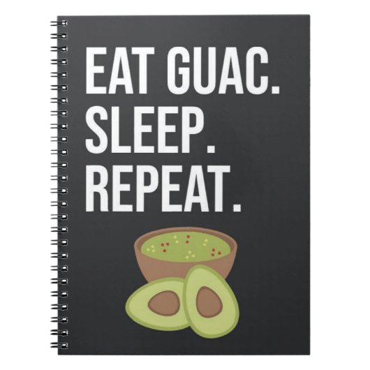 Cute Funny Guacamole Gifts Avocado Fiesta Healthy Notizblock (Vorderseite)