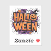 Cute funny halloween aufkleber (Blatt)