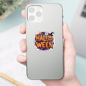 Cute funny halloween aufkleber (Telefon)