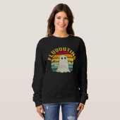Cute & Funny Halloween Ghost Flute & Fluting Sweatshirt (Vorne ganz)