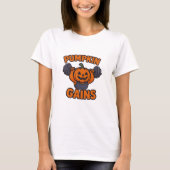 Cute & Funny Halloween Gym Pumpkin Tee (Vorderseite)