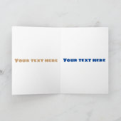 Cute funny hot dog Weiner cartoon Karte (Innenseite)