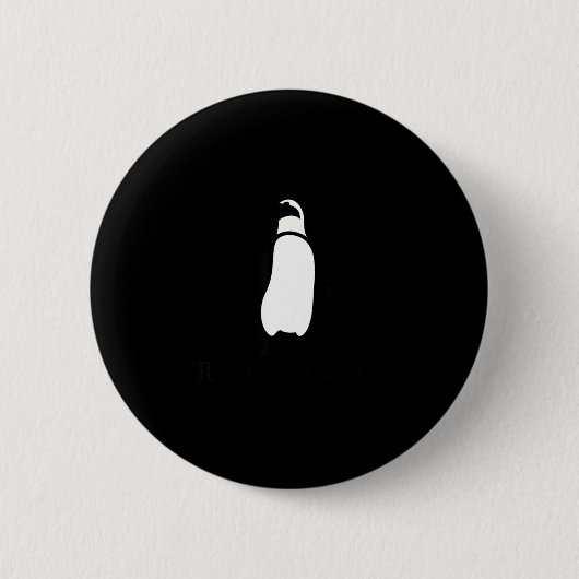 Cute Funny Just Chillin Zoo Penguin Button (Vorderseite)