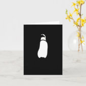 Cute Funny Just Chillin Zoo Penguin  Karte (Gelbe Blume)