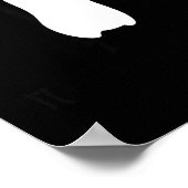 Cute Funny Just Chillin Zoo Penguin Poster (Ecke)