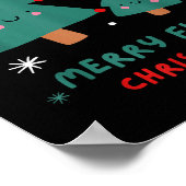 Cute Funny Nicu Merry First Christmas Nurse Crew S Poster (Ecke)