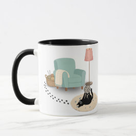 Cute funny playful cat mug tasse