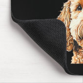 Cute Funny Reindeer Santa Goldendoodle Christmas T Mousepad (Ecke)