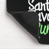 Cute Funny Santa's Favorite Runner Christmas Run H Mousepad (Ecke)