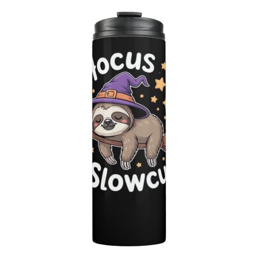 Cute Funny Sloth Halloween Essential T-Shirt Thermosbecher (Vorderseite)