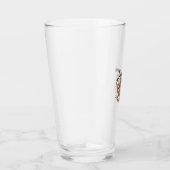 Cute Funny Sloth Happy Birthday Glas (Rechts)