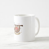 Cute Funny Sloth Happy Birthday Kaffeetasse (VorderseiteRechts)