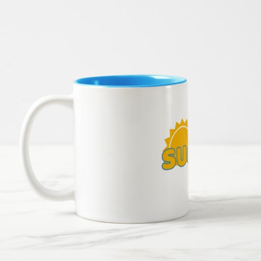 Cute & Funny Summer Mug- Perfect Gift for Friends Zweifarbige Tasse (Links)