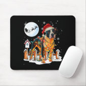 Cute Funny Tbull Christmas Lights Santa Hat Holida Mousepad (Mit Mouse)