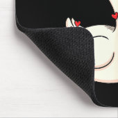Cute Funny Valentine Silly Gooses Duck Love Matchi Mousepad (Ecke)