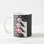 Cute Funny Valentine Silly Gooses Heart Love Match Kaffeetasse (Links)