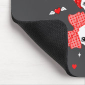 Cute Funny Valentine Silly Gooses Heart Love Match Mousepad (Ecke)