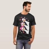 Cute Funny Valentine Silly Gooses Heart Love Match T-Shirt (Vorne ganz)