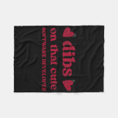 Cute Funny Valentine's Day Software Developer Wome Fleecedecke (Vorderseite (Horizontal))