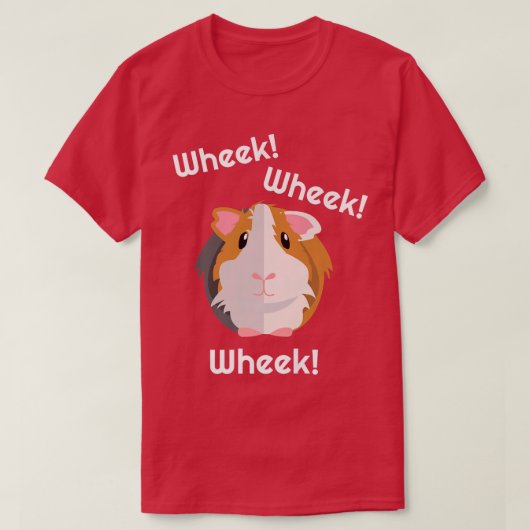 Cute & Funny Wheek Guinea Pig Owner Cavy Lover T T-Shirt (Design vorne)