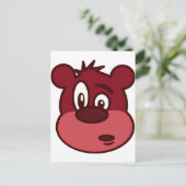 Cute Funny Winking Postkarte (Stehend Vorderseite)