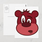 Cute Funny Winking Postkarte (Vorne/Hinten)