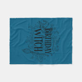 Cute Funny Witch Witchy Birthday Witches Happy Wom Fleecedecke (Vorderseite (Horizontal))
