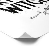 Cute Funny Witch Witchy Birthday Witches Happy Wom Poster (Ecke)