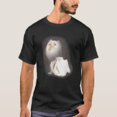 Cute Funny Wizard Cat Ghost Weird Kitten Cat Meme T-Shirt (Vorderseite)