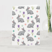 Cute Furry Friends Pattern Card Karte (Vorderseite)