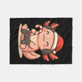 Cute Gamer Axolotl Christmas Design  Fleecedecke (Vorderseite (Horizontal))