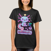 Cute Gamer Axolotl Kawaii Design T-Shirt (Vorderseite)