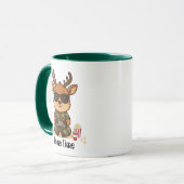 Cute Gamer Deer “Game Time” Accent Mug Tasse (Vorderseite Links)