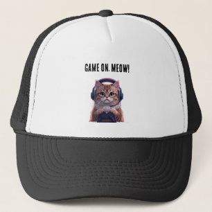 Cute Gamer Katze Kinderkappe – Lustige Gaming Katz Truckerkappe