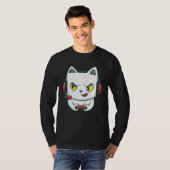 Cute Gaming Cat Video Game T-Shirt (Vorne ganz)
