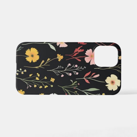 Cute Garden Flowers Design iPhone Hülle (Rückseite (Horizontal))