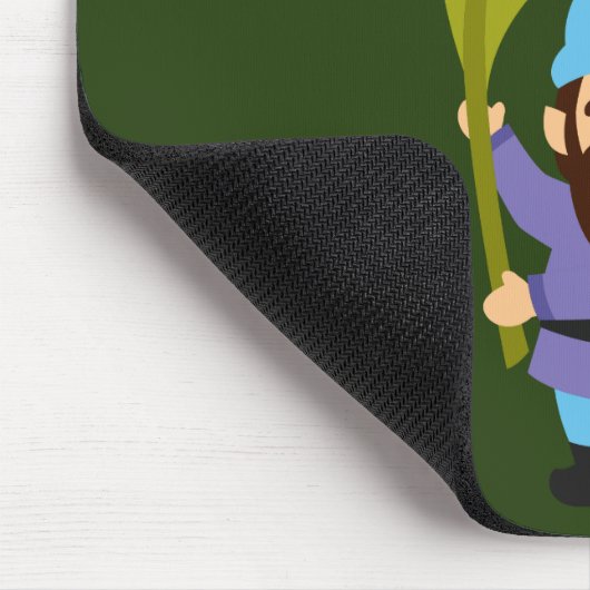 Cute garden gnomes fun mousepad (Ecke)