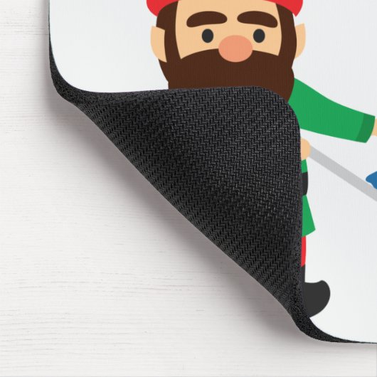 Cute garden gnomes fun mousepad (Ecke)