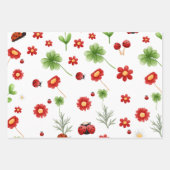 Cute Garden little ladybug baby shower Geschenkpapier Set (Vorderseite 2)